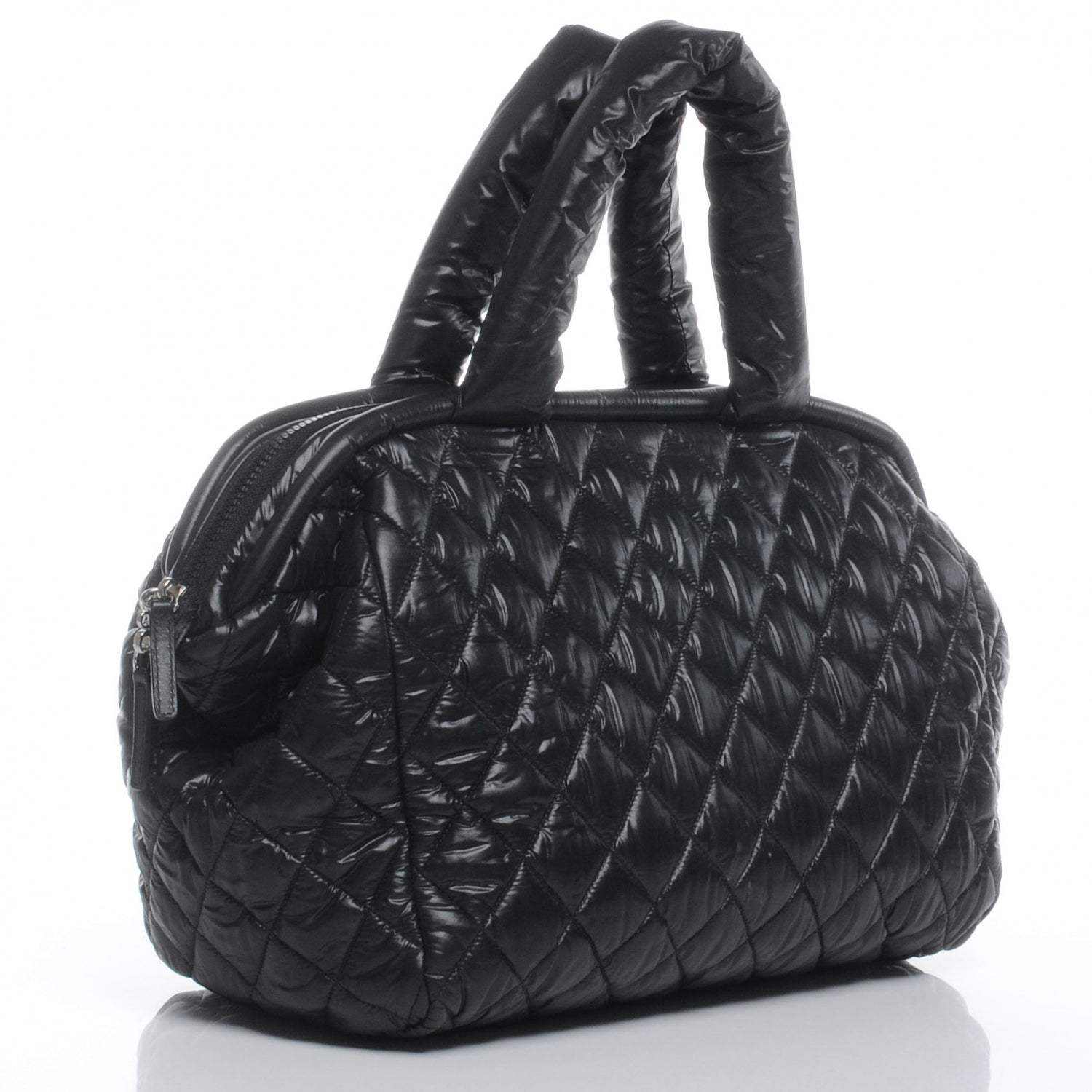 Chanel Lambskin Coco Cocoon Bowler Black 3 of 8