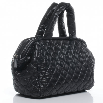 Chanel Lambskin Coco Cocoon Bowler Black 3 of 8