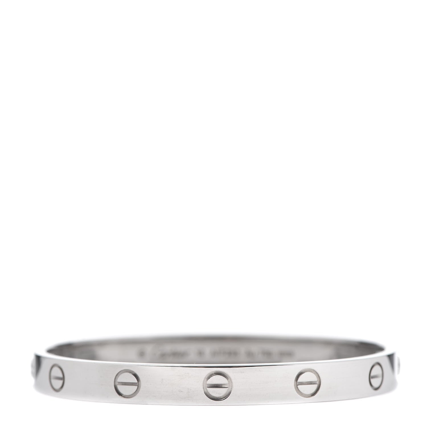 Cartier 18K White Gold LOVE Bracelet 16 1 of 7