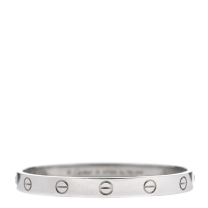 Cartier 18K White Gold LOVE Bracelet 16 1 of 7