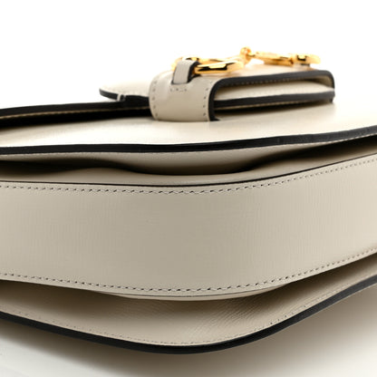 Gucci Azalea Calfskin Horsebit 1955 Shoulder Bag Mystic White 9 of 10