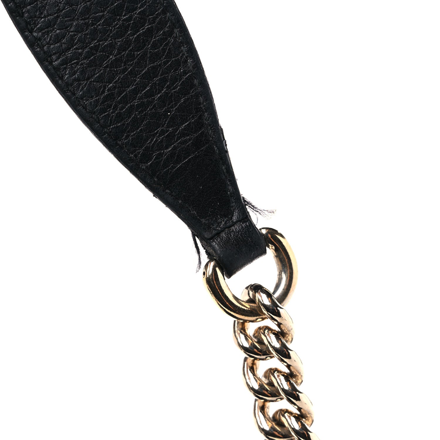Gucci Pebbled Calfskin Medium Soho Chain Shoulder Bag Black 15 of 15