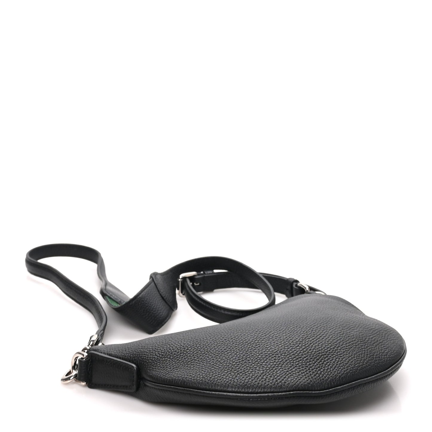 Pebbled Calfskin Mini B Shoudler Bag Black