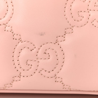 Gucci Calfskin GG Matelasse Small Dome Shoulder Bag Perfect Pink Natural 10 of 11