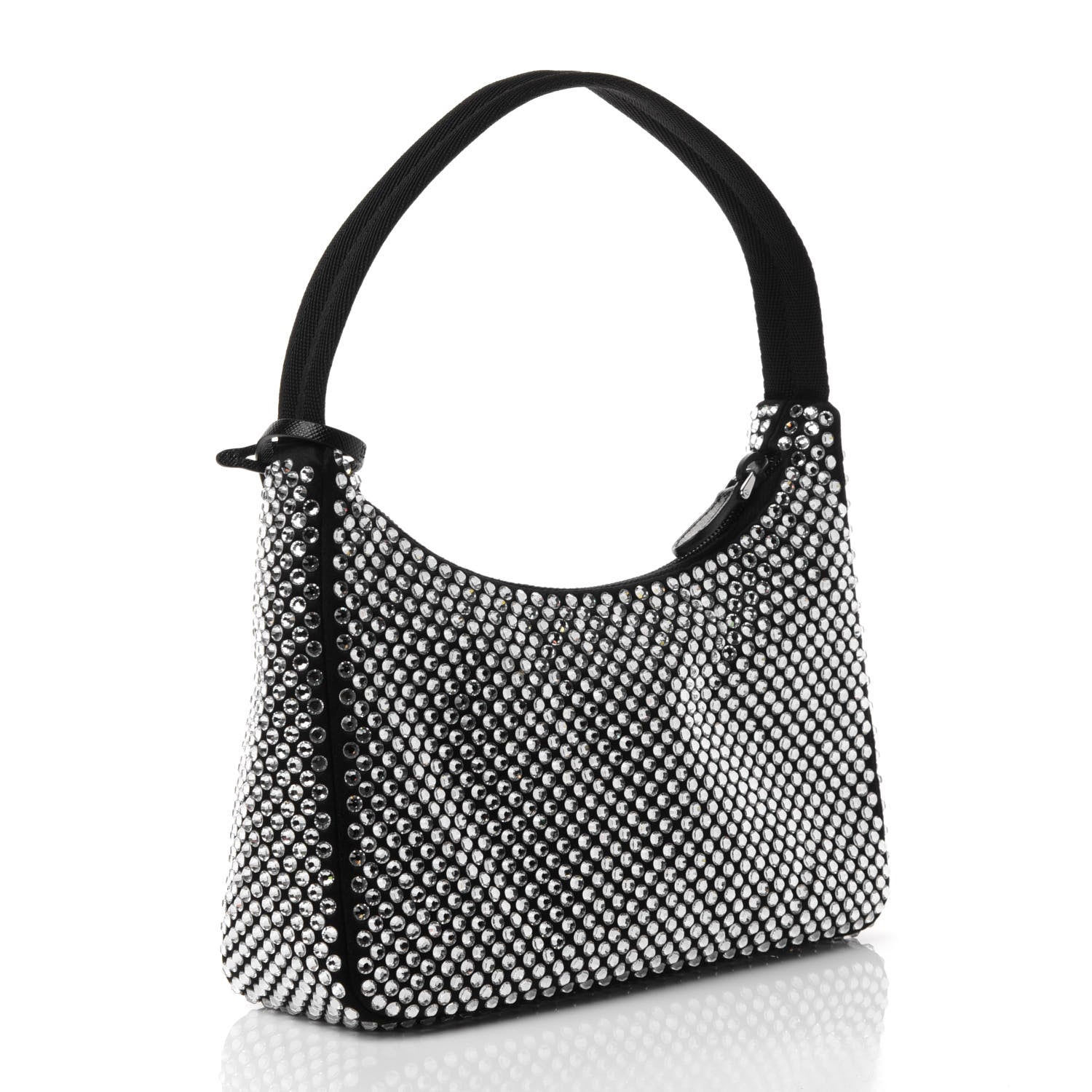 Prada Satin Crystal Mini Re-Edition 2000 Bag Cristal 2 of 4