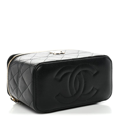 Chanel Caviar Quilted Trendy Handle Mini Vanity Black 4 of 11
