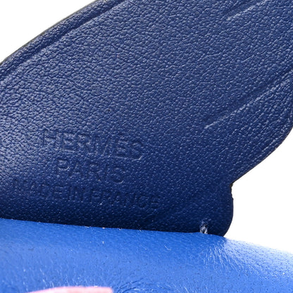Hermes Milo Lambskin Grigri Rodeo Pegase Horse Bag Charm PM PM Bleu France Mauve Sylvestre Bleu Saphir 3 of 5