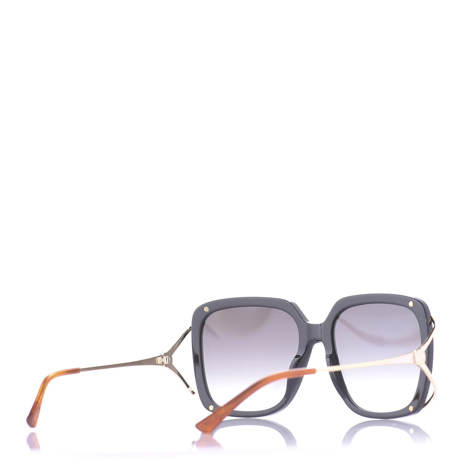 Gucci Acetate Butterfly Sunglasses GG0647S Black White 4 of 10