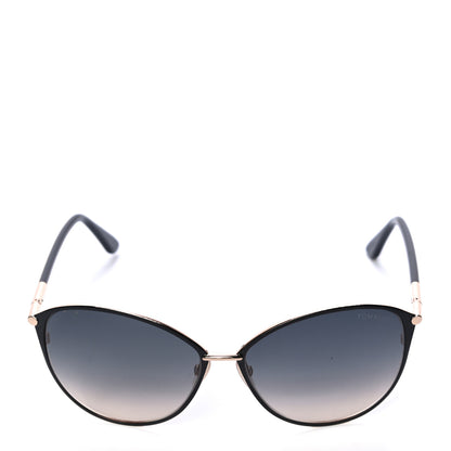 Tom Ford Penelope Vintage Round Sunglasses TF320 Black 4 of 5