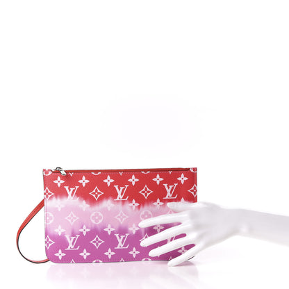 Louis Vuitton Monogram Escale Neverfull MM GM Pochette Rouge 2 of 7