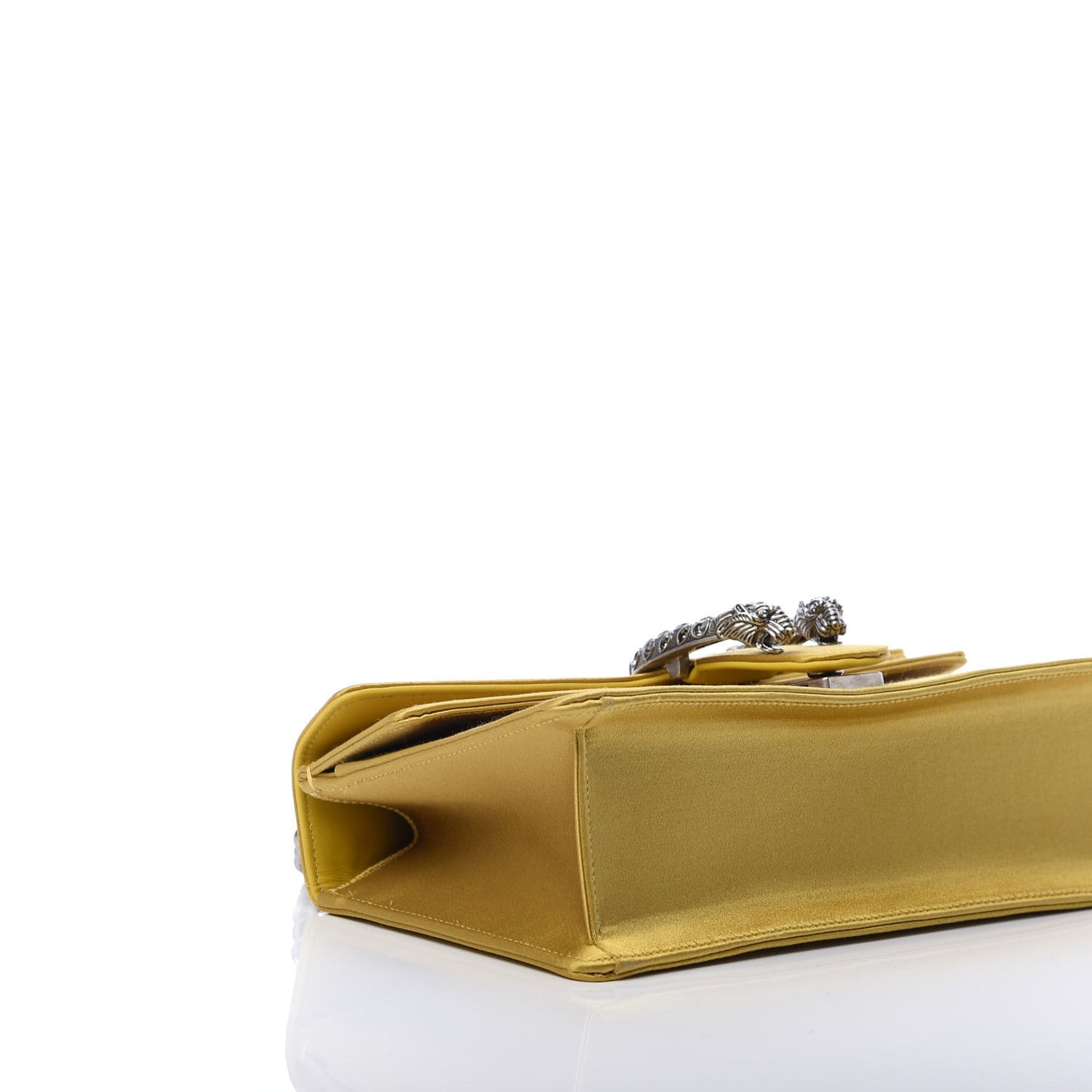 Satin Silk Crystal Small Dionysus Shoulder Bag Gold Black Diamond
