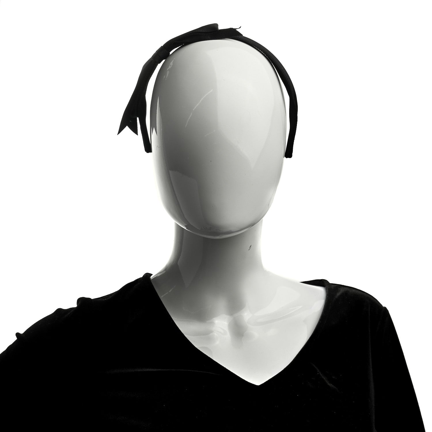 Chanel Silk CC Headband Black 2 of 5