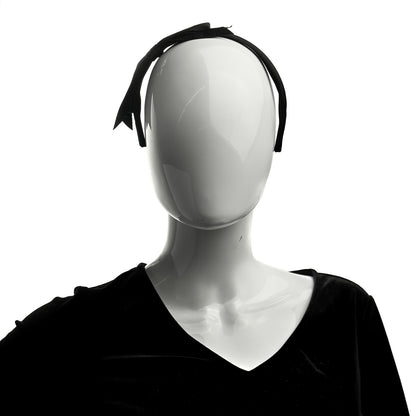 Chanel Silk CC Headband Black 2 of 5