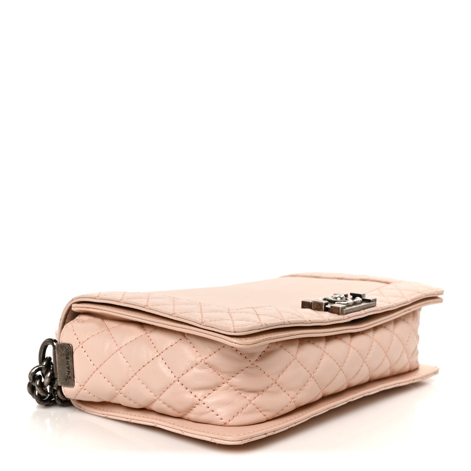 Chanel Calfskin New Medium Boy Reverso Flap Light Pink 4 of 12