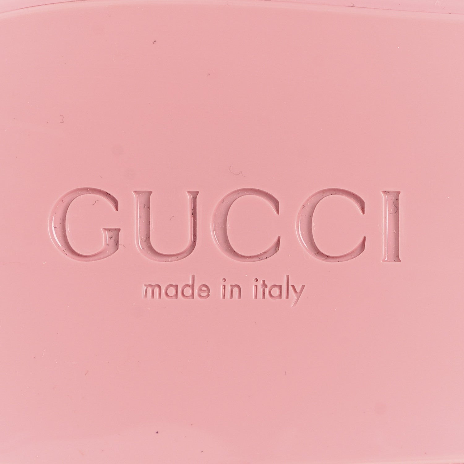 Gucci Rubber Gucci Logo Womens Platform 20/60mm Slide Sandals 39 Wild Rose 9 of 9
