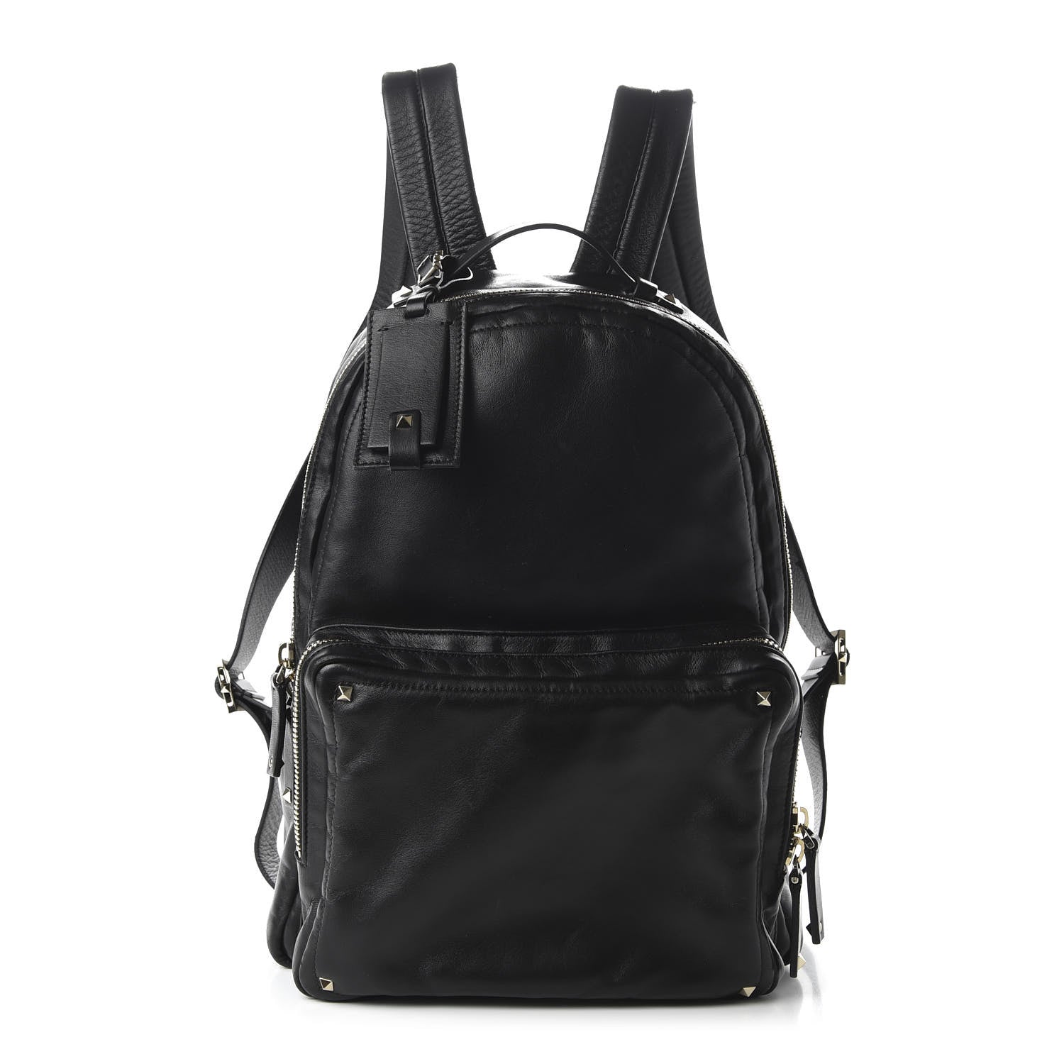 Valentino Garavani Calfskin Rockstud Backpack Black 1 of 10