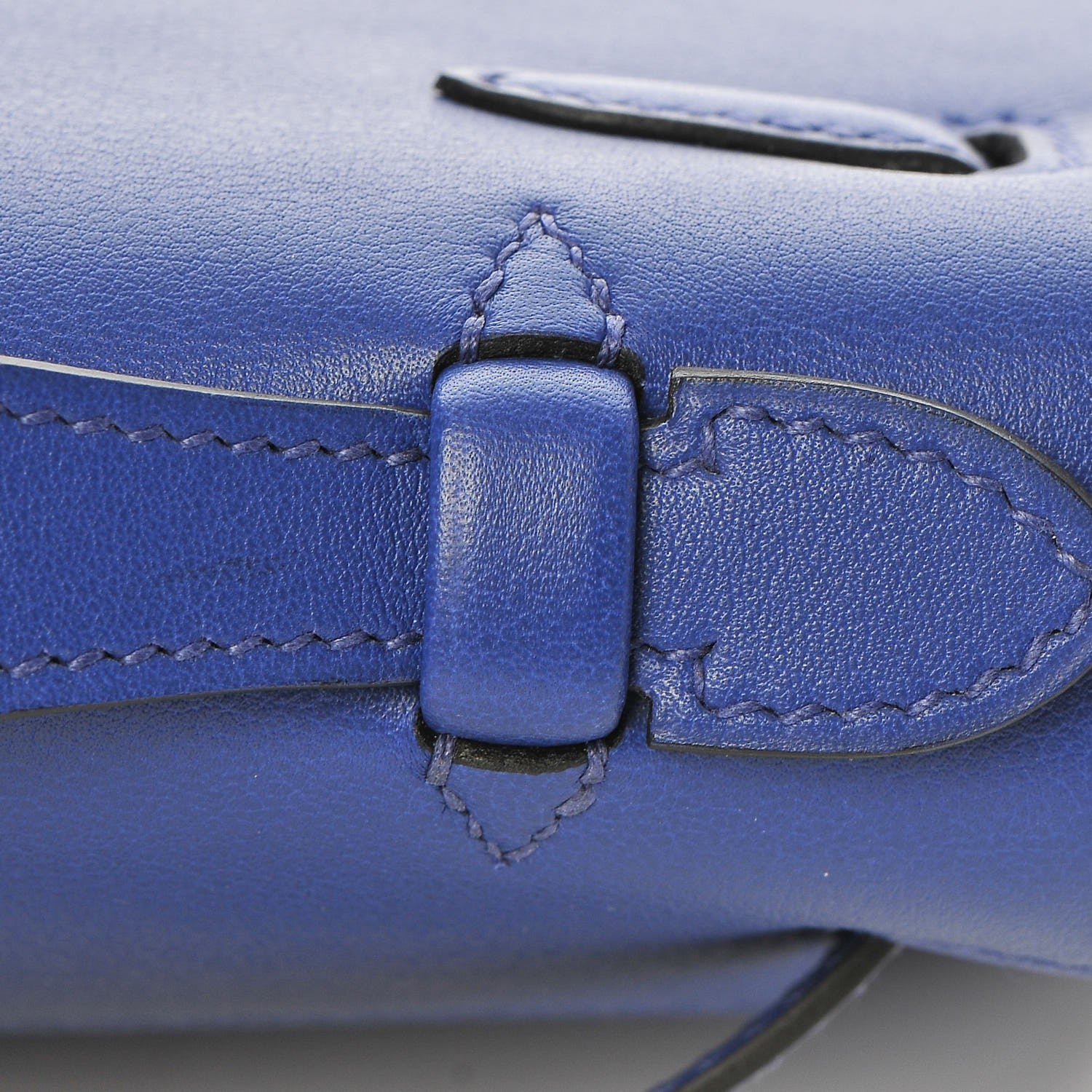 Hermes Swift Kelly Pochette Clutch Bleu Electrique 12 of 24