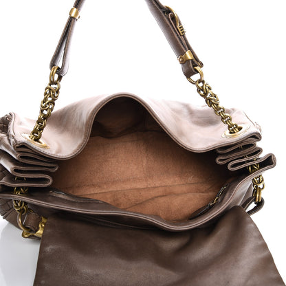 Bottega Veneta Nappa Intrecciato Napoli Shoulder Bag Pepe 13 of 18
