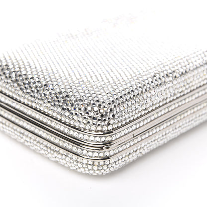 Judith Leiber Crystal Minaudiere Clutch Silver 7 of 9