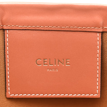 Celine Calfskin Canvas Triomphe Large Couffin White 6 of 9