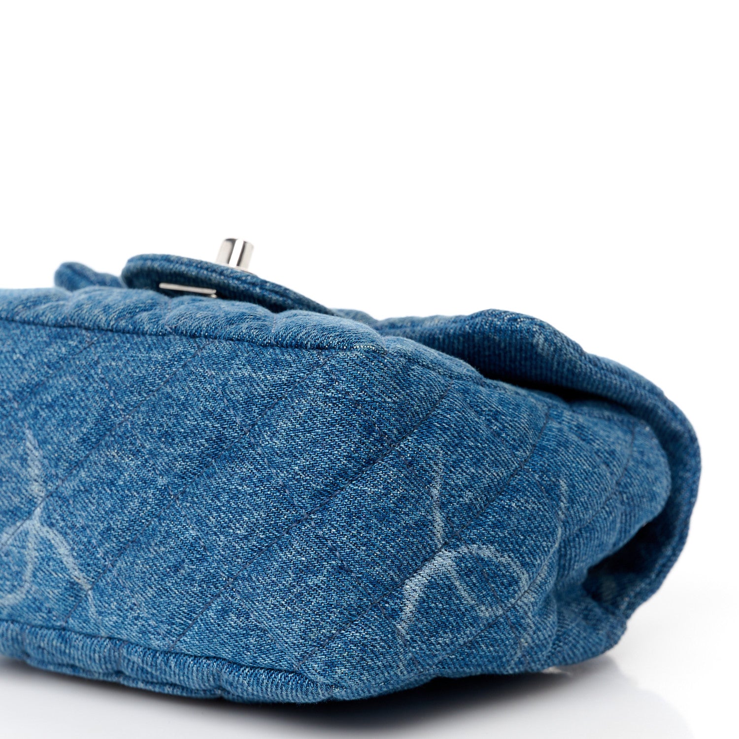 Chanel Denim CC Quilted Mini Square Flap Blue 11 of 11