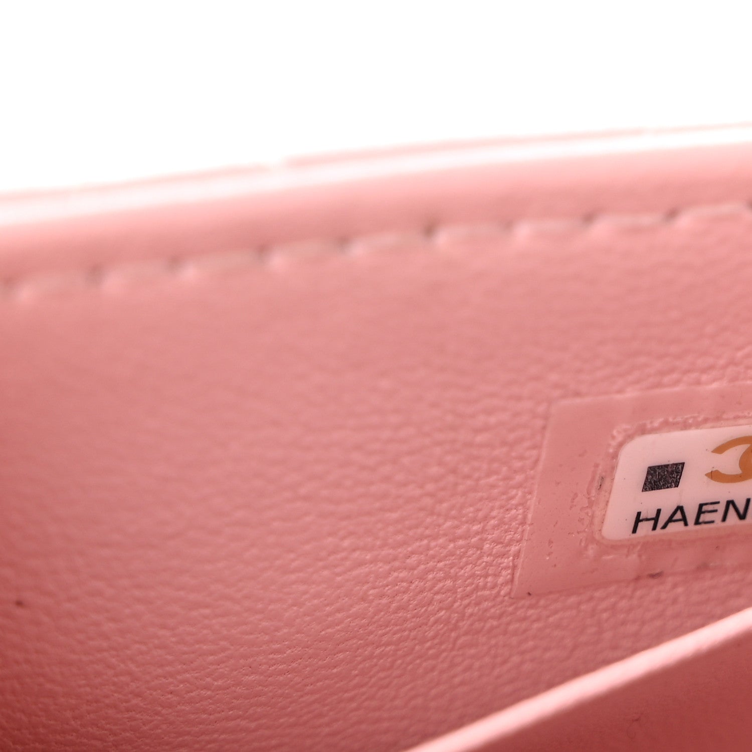 Chanel Lambskin Enamel Quilted Mini Top Handle Flap Pink 7 of 13
