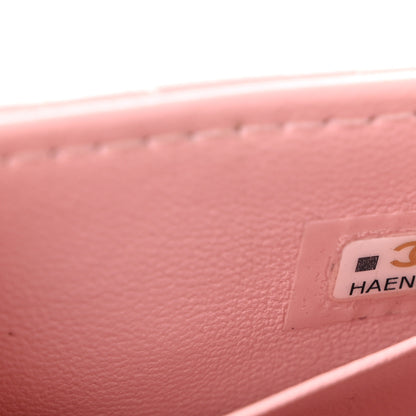 Chanel Lambskin Enamel Quilted Mini Top Handle Flap Pink 7 of 13