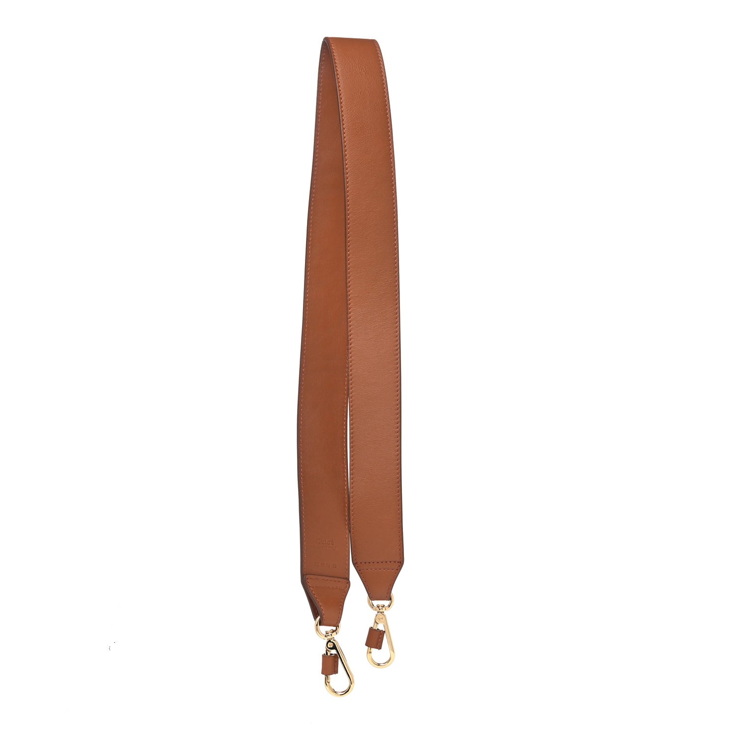 Smooth Calfskin Alphabet Strap Caramel
