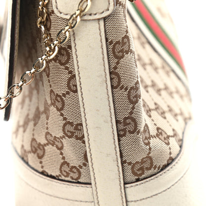 Gucci Monogram Web Large Treasure Flap White 13 of 14