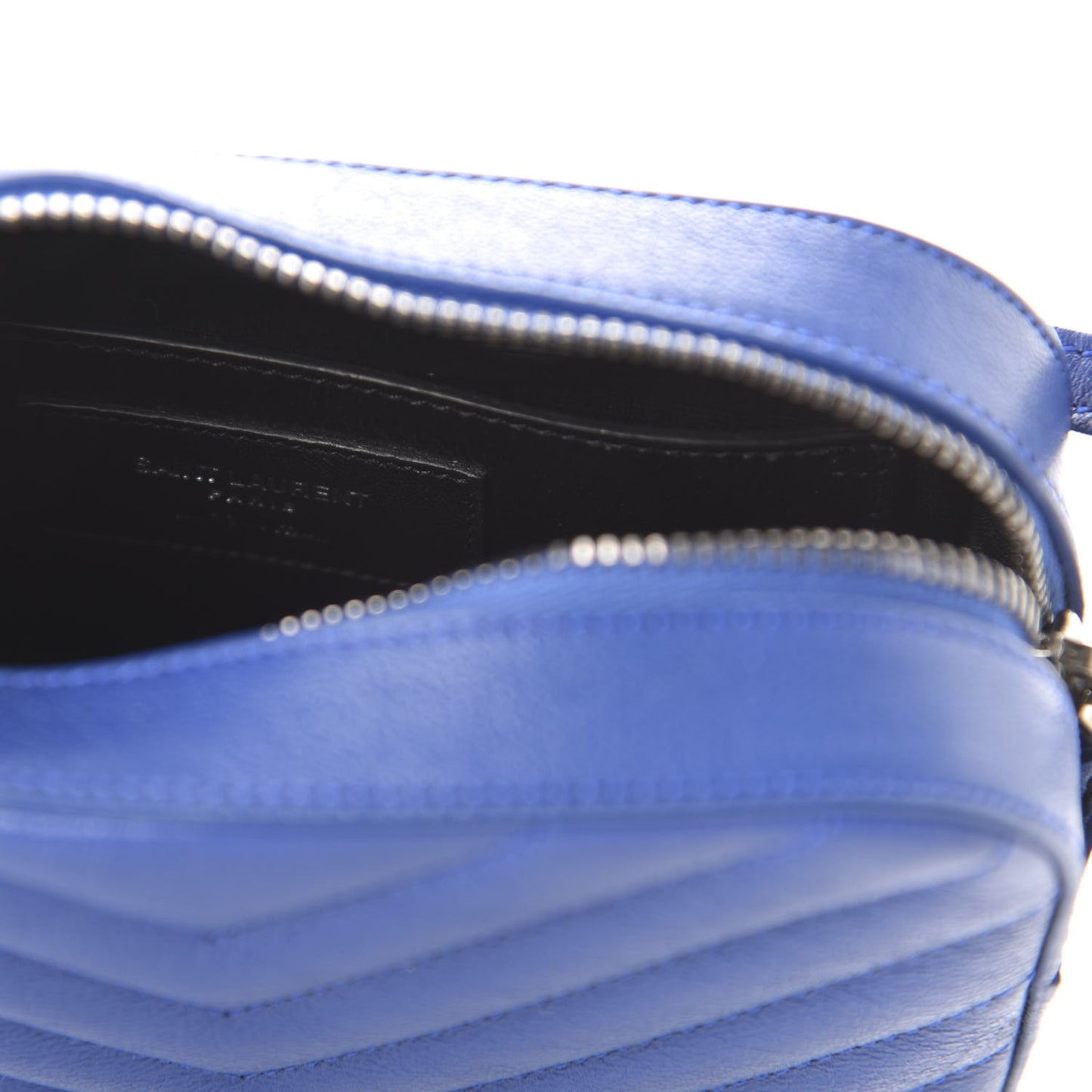 Sheepskin Chevron Small Camera Bag Royal Blue