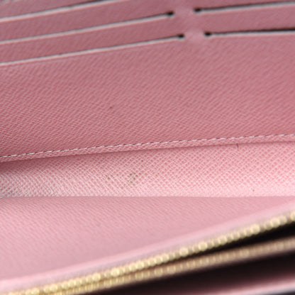 Louis Vuitton Damier Ebene Zippy Wallet Rose Ballerine 9 of 19