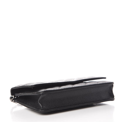 Chanel Caviar Quilted Wallet On Chain WOC Black 4 of 10