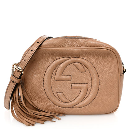 Gucci Pebbled Calfskin Small Soho Disco Bag Camelia 1 of 10