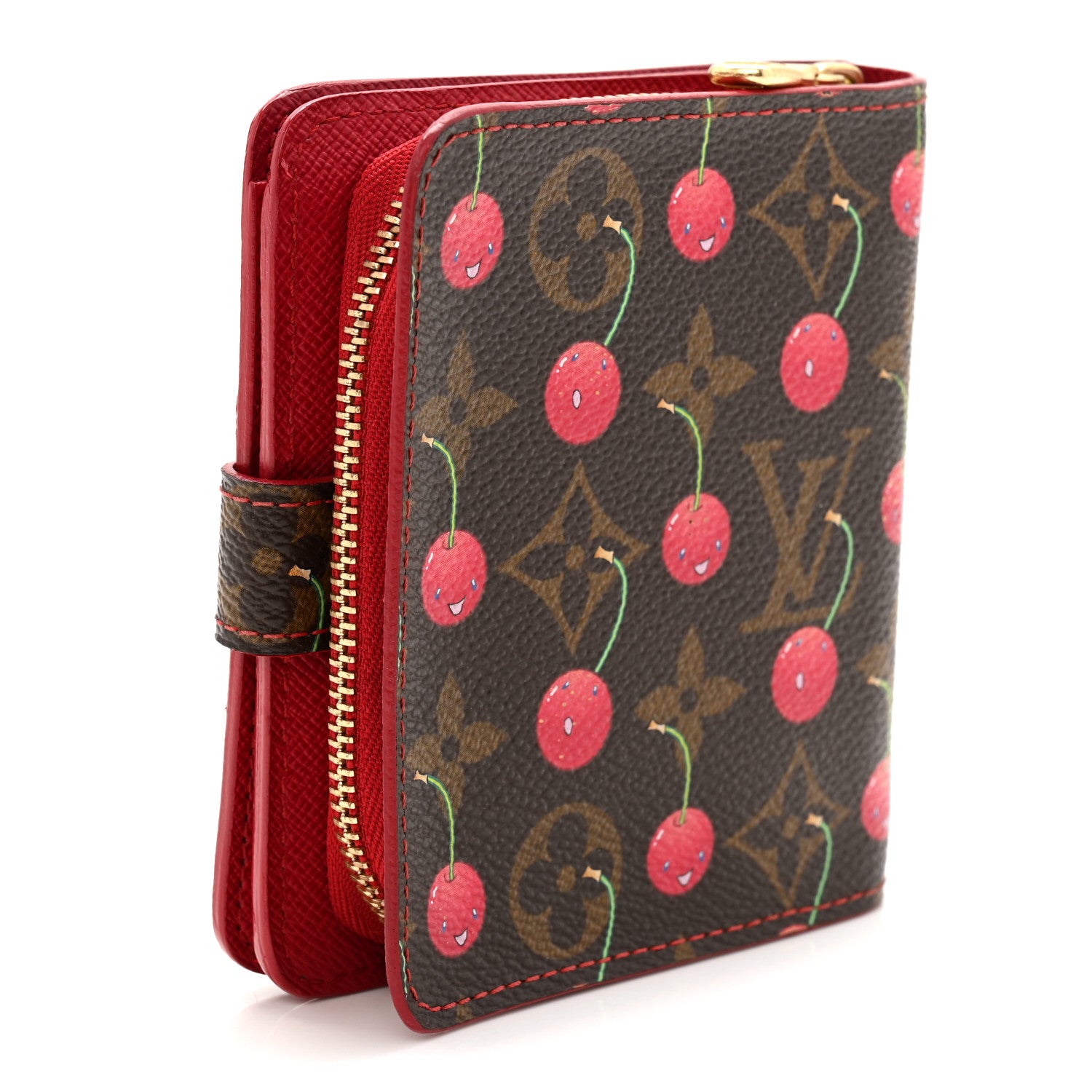 Louis Vuitton Monogram Cerises Compact Zippe Wallet 3 of 7