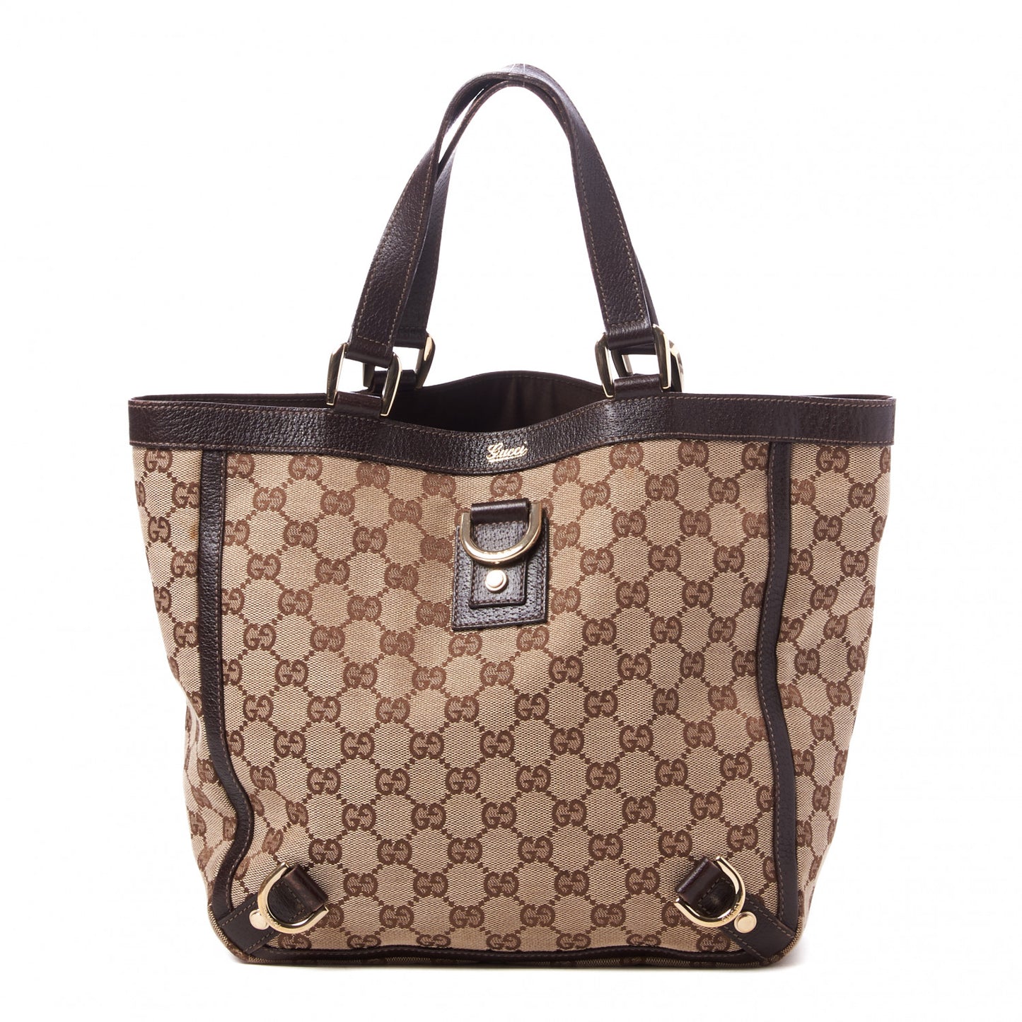 Monogram Small Abbey Tote Dark Brown