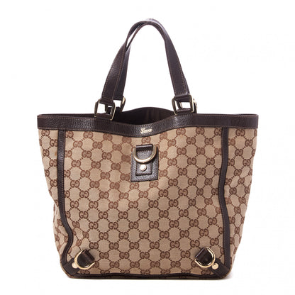 Gucci Monogram Small Abbey Tote Dark Brown 1 of 8