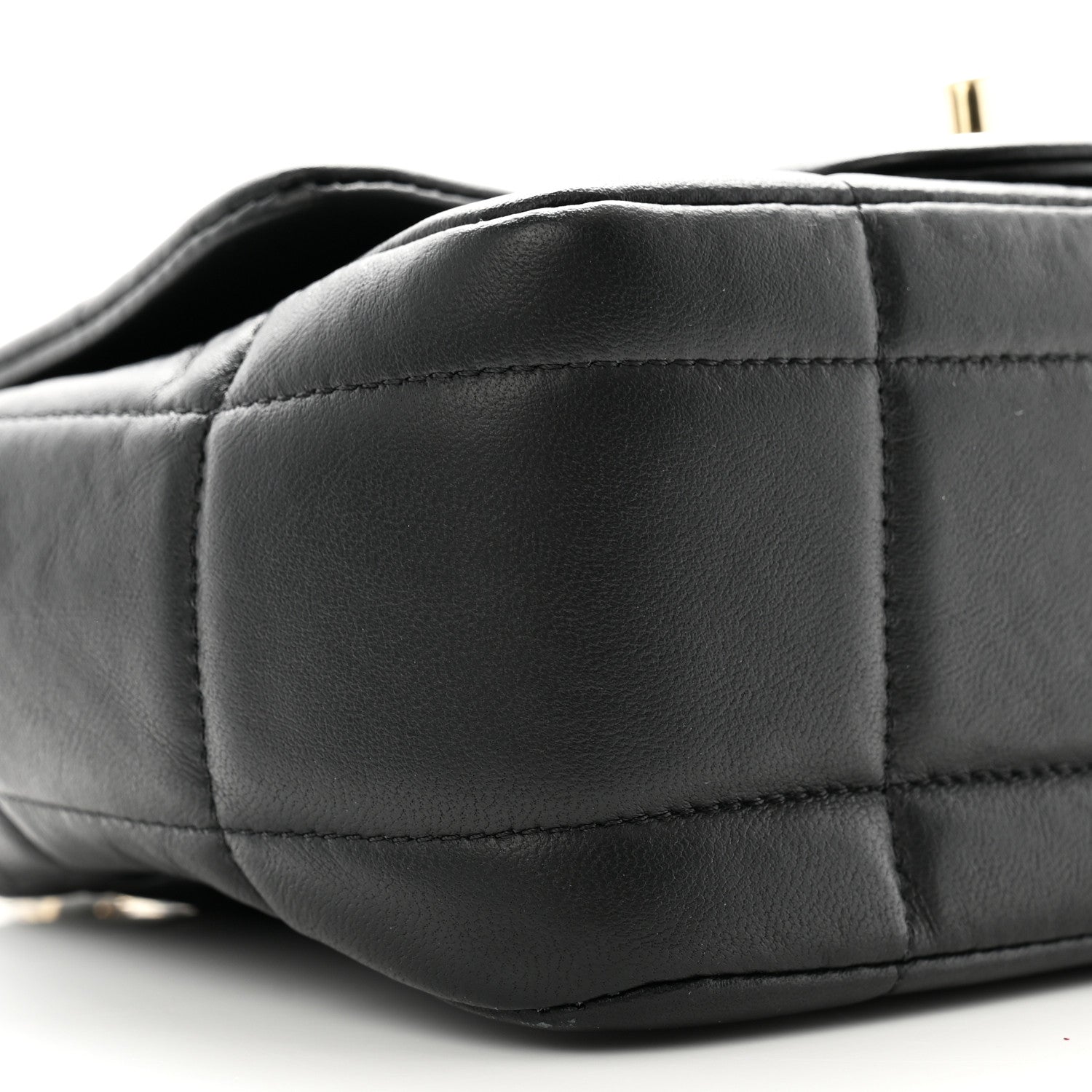 Chanel Lambskin Resin Crystal Square Quilted Mini Monacoco Flap Black 9 of 10