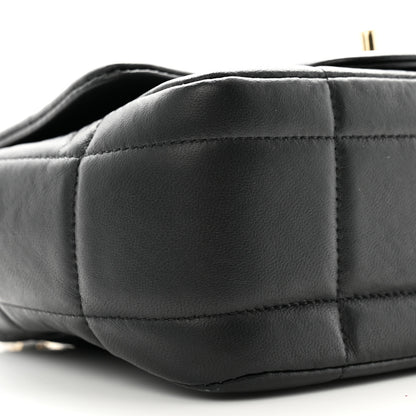 Chanel Lambskin Resin Crystal Square Quilted Mini Monacoco Flap Black 9 of 10