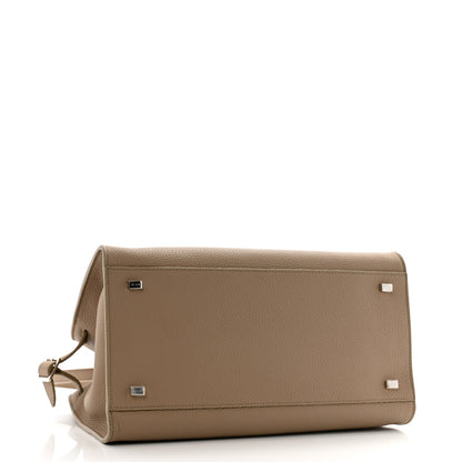 The Row Matte Grained Calfskin Soft Margaux 12 Dark Taupe 4 of 11