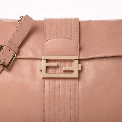 Fendi Vitello Acqua Maxi Baguette Shoulder Bag Lilla 11 of 11