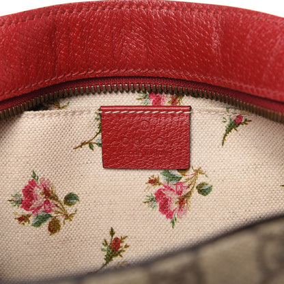 Gucci GG Supreme Monogram Web Neo Vintage Shoulder Bag Beige Red 8 of 10