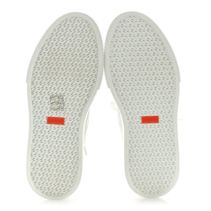 Hermes Matte Niloticus Crocodile Calfskin Deep Sneakers 38 White Magnolia 5 of 10