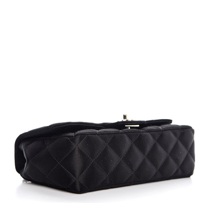 Chanel Satin Quilted Flap Black 4 of 8