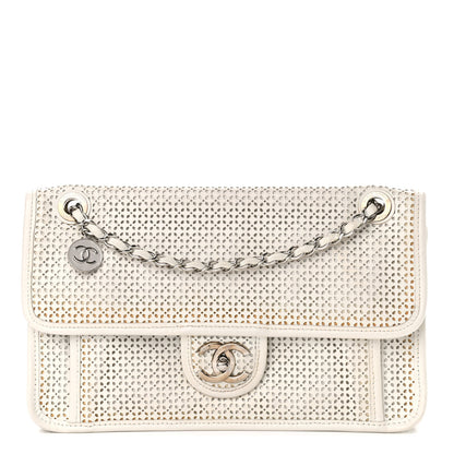 Chanel Perforated Calfskin Large Dubai Up In The Air Flap White 1 of 9