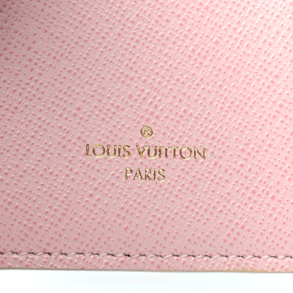 Louis Vuitton Damier Azur Victorine Wallet Rose Ballerine 6 of 7