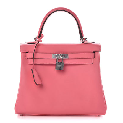 Hermes Swift Kelly Retourne 25 Rose Azalee 1 of 38