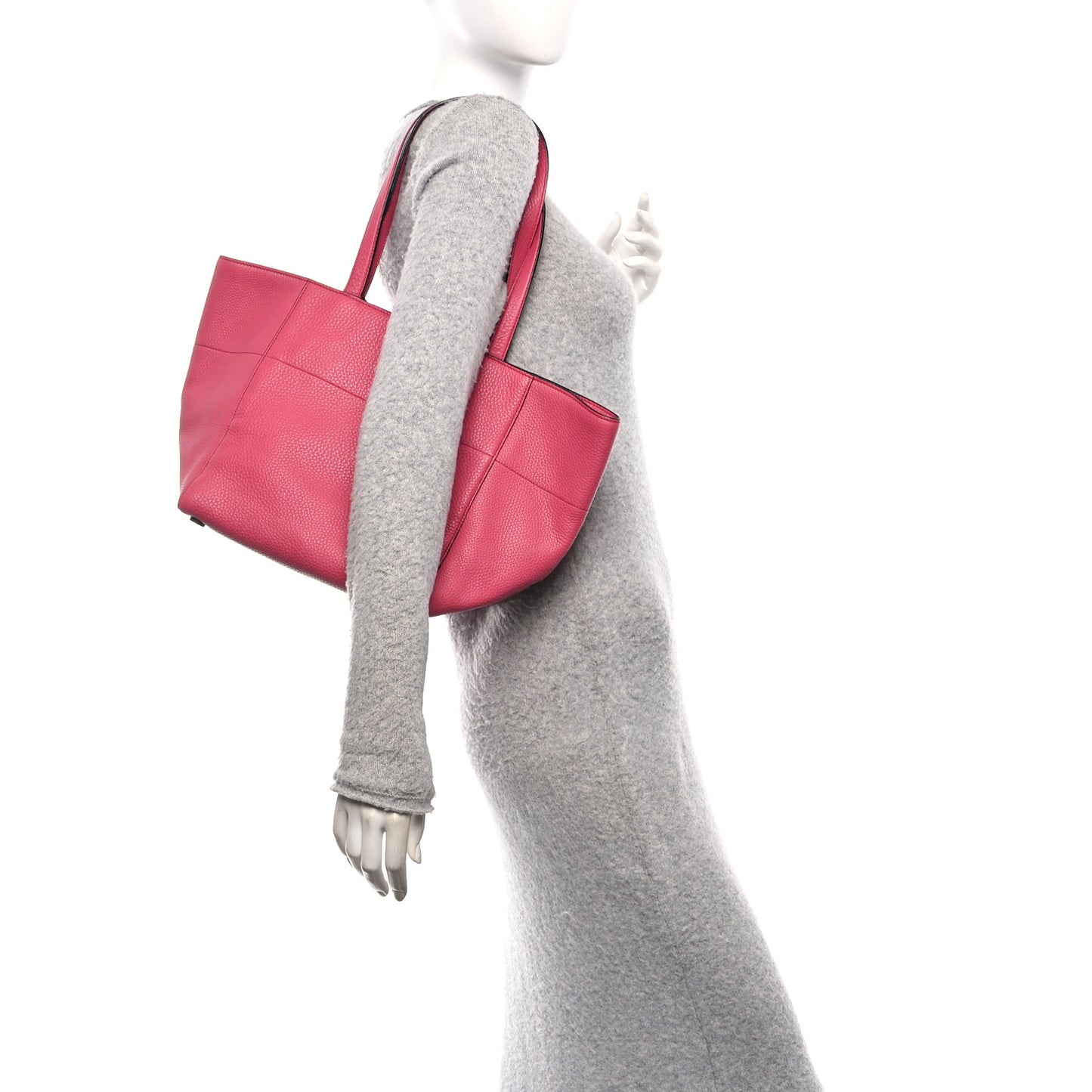 Vitello Daino Shopping Tote Peonia