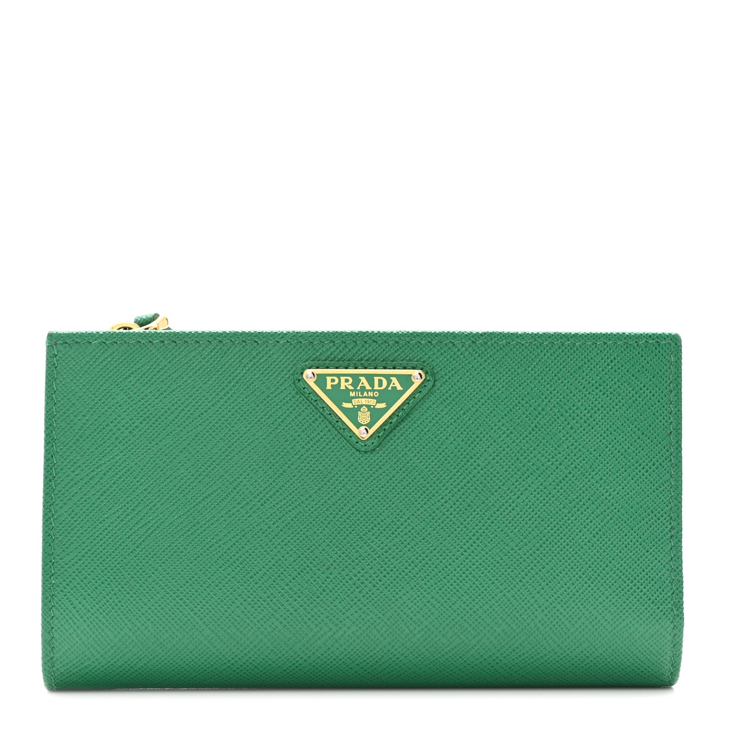 Saffiano Triangle Continental Zip Wallet Mango