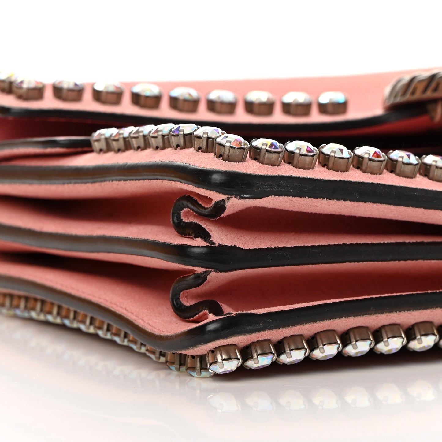 Suede Crystal Small Dionysus Shoulder Bag Peonia