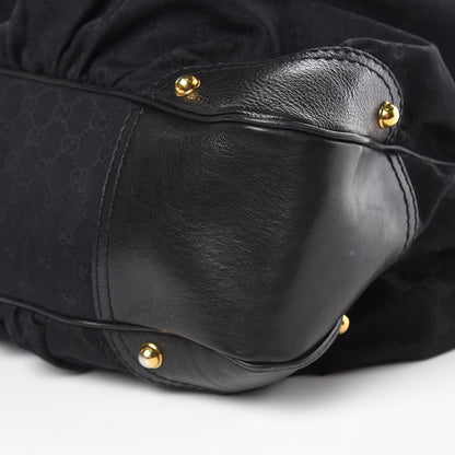 Gucci Monogram Large Jockey Hobo Black 10 of 17